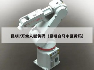 昆明7万余人赋黄码（昆明白马小区黄码）