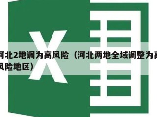 河北2地调为高风险（河北两地全域调整为高风险地区）